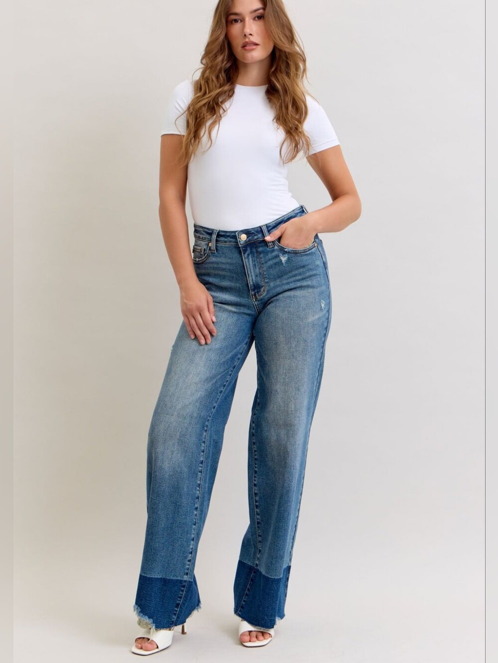 Judy Blue High Waist Column Straight Denim Jeans 881043DK